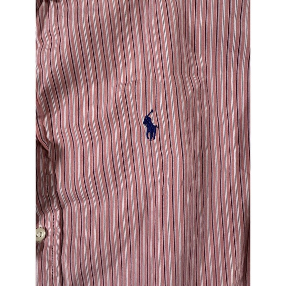 Ralph Lauren Men's Pink Striped Cotton‎ Dress Shirt 17 XL - Picture 2 of 7